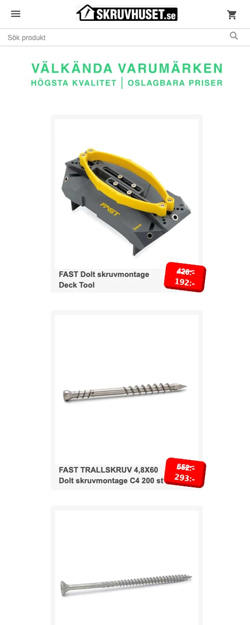 Skruvhuset mobil före